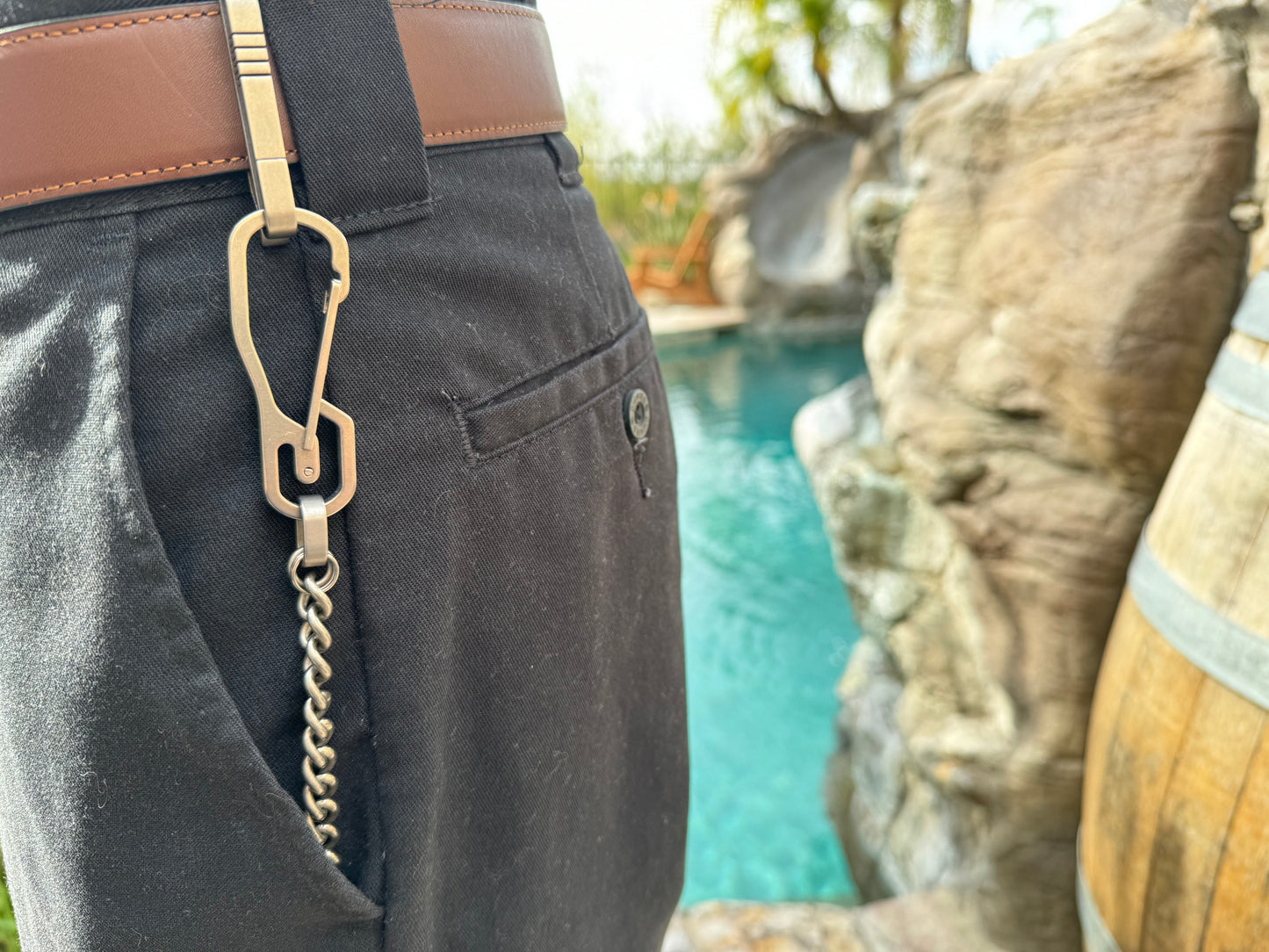 Titanium EDC Chains for Phone, Wallet, and Keys