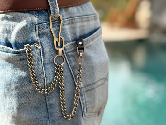 Titanium EDC Chains for Phone, Wallet, and Keys