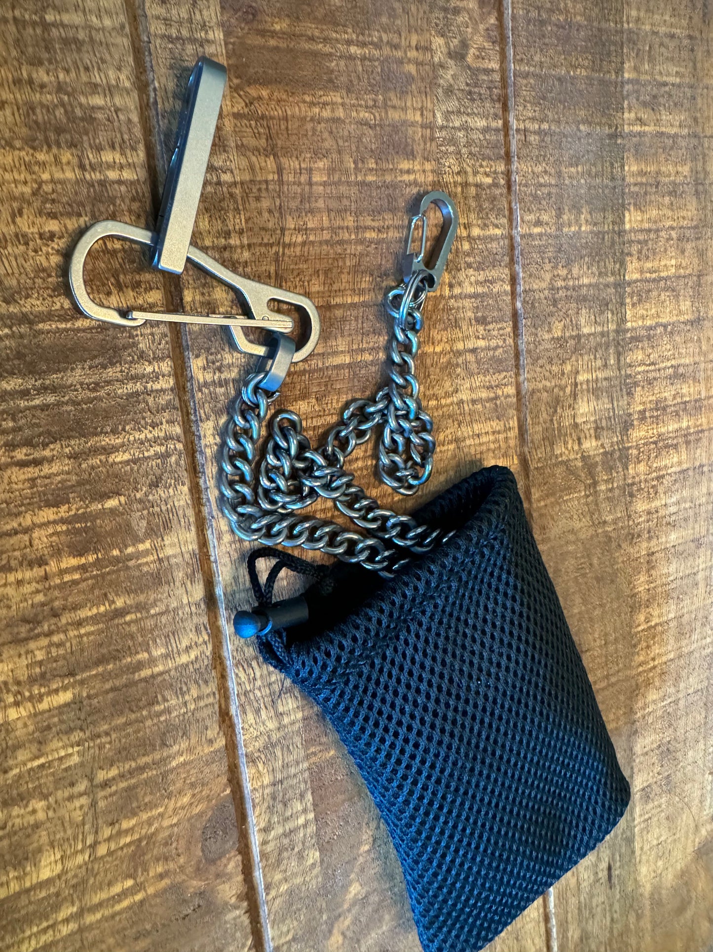 Titanium EDC Chains for Phone, Wallet, and Keys